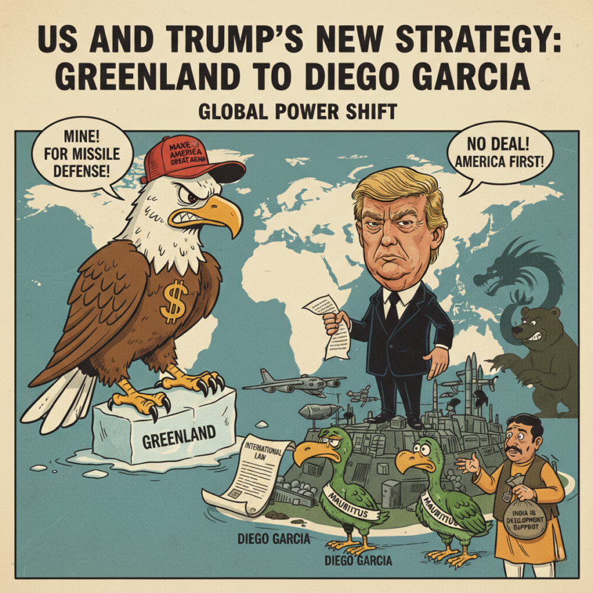 US President Donald Trump હવે Greenland બાદ Indian Ocean ના Diego Garcia આયલેન્ડ પર ફોકસ કરી રહ્યા છે. આ ટાપુની Strategic Importance અને India-Mauritius deal પર તેની શું અસર થશે તે જાણો.