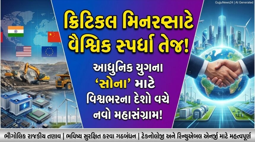 ક્રિટિકલ મિનરલ્સ માટે વૈશ્વિક સ્પર્ધા તેજ બની: રાષ્ટ્રો ભૌગોલિક રાજકીય તણાવ વચ્ચે ભવિષ્ય સુરક્ષિત કરવા ગઠબંધન કરી રહ્યા છે