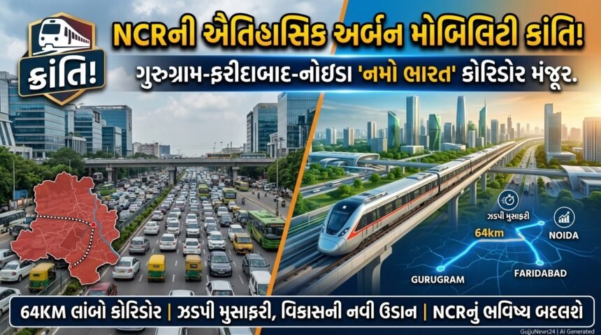 ગુરુગ્રામ-ફરીદાબાદ-નોઇડા 'નમો ભારત' કોરિડોરને મંજૂરી: NCR માટે ઐતિહાસિક અર્બન મોબિલિટી ક્રાંતિ