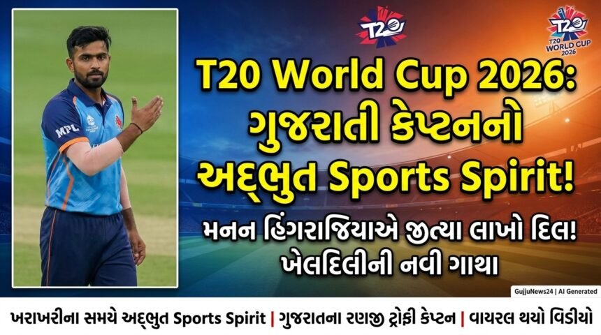 T20 World Cup 2026: ગુજરાતી કેપ્ટનનો અદ્ભુત Sports Spirit, મનન હિંગરાજિયાએ જીત્યા લાખો દિલ!