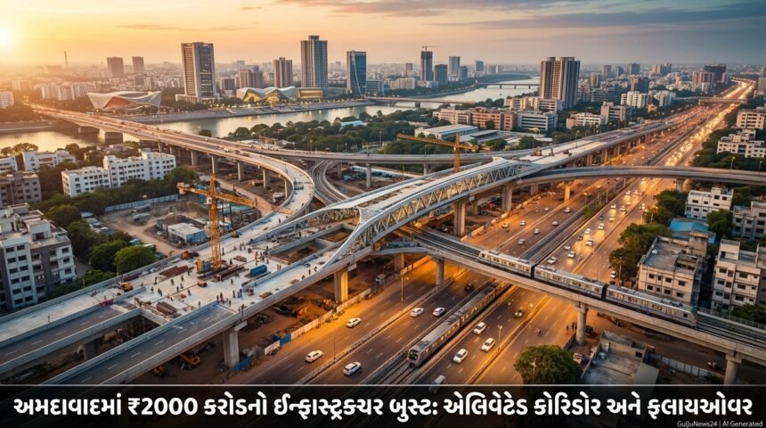 અમદાવાદને મળશે 2000 કરોડનો મેગા ઇન્ફ્રાસ્ટ્રક્ચર બુસ્ટ: નવા એલિવેટેડ કોરિડોર, ફ્લાયઓવર અને ROBsથી શહેરની ગતિવિધિને નવી દિશા મળશે | Ahmedabad Infrastructure Boost