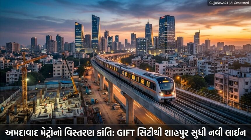 અમદાવાદ મેટ્રોનો વિસ્તરણ ક્રાંતિ: GIFT સિટીથી શાહપુર સુધી નવા રૂટને મંજૂરી, 10 નવી ટ્રેનસેટ અને ફેઝ-3ની ભવ્ય યોજના! (Ahmedabad Metro Expansion Revolution)