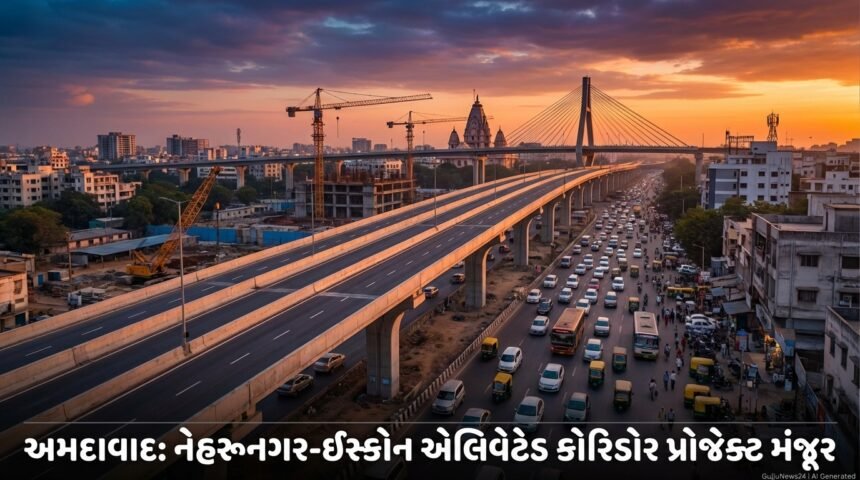 અમદાવાદને મળશે ટ્રાફિક મુક્તિ: નેહરુનગર-ઇસ્કોન એલિવેટેડ કોરિડોરનો ભવ્ય પ્રોજેક્ટ મંજૂર