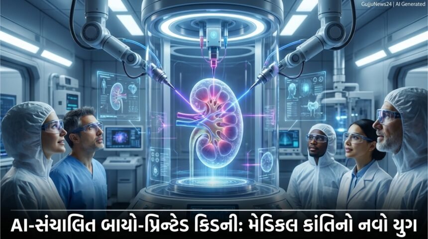 AI-સંચાલિત બાયો-પ્રિન્ટેડ કિડની: મેડિકલ સાયન્સમાં ક્રાંતિનો નવો યુગ (AI-Powered Bioprinted Kidney)
