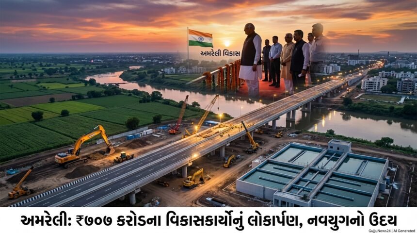 અમરેલીના વિકાસને નવી ગતિ: ₹707 કરોડના મેગા પ્રોજેક્ટ્સનું લોકાર્પણ, CM ભુપેન્દ્ર પટેલે કર્યું 'નવ અમરેલી'નું સપનું સાકાર