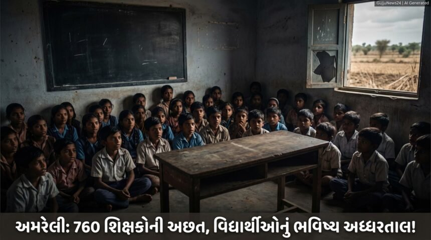 અમરેલીમાં શિક્ષણનું સંકટ ઘેરું બન્યું: 760 શિક્ષકોની અછતથી વિદ્યાર્થીઓનું ભવિષ્ય અધ્ધરતાલ! (Amreli Education Crisis Deepens)