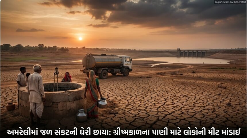 અમરેલીમાં જળ સંકટની ઘેરી છાયા: કમોસમી વરસાદ પછી હવે ગ્રીષ્મકાળના પાણી માટે લોકોની મીટ માંડાઈ | Amreli Water Crisis Deepens