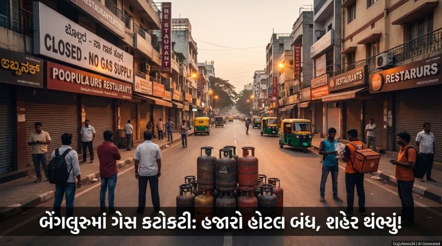 બેંગલુરુમાં 'ફૂડ કટોકટી': ગેસ સપ્લાય ખોરવાતા હજારો હોટલ બંધ, શહેર થંભી ગયું! (Bengaluru Food Crisis: Hotels Shut, City Halts)