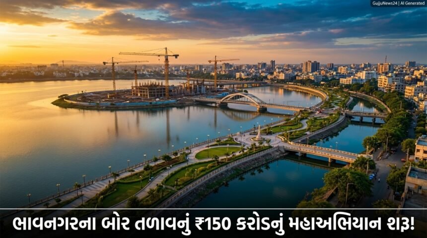 ભાવનગરના હૃદય સમા ગૌરીશંકર સરોવર (Bor Talav) ના કાયાકલ્પ માટે ₹150 કરોડનું મહાઅભિયાન શરૂ: ભાવનગરને મળશે નવું જીવનદાયી ધબકતું હબ