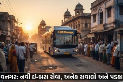 ભાવનગરની E-Bus સેવા: એક મહિનો, અનેક સવાલો અને ભાવિ પડકારો – Bhavnagar E-Bus Faces Initial Hurdles
