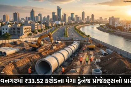 ભાવનગરના શહેરી વિકાસને નવી દિશા: ₹33.52 કરોડના મેગા ડ્રેનેજ પ્રોજેક્ટ્સનો પ્રારંભ, સ્વચ્છ Bhavnagar નું સ્વપ્ન સાકાર થશે