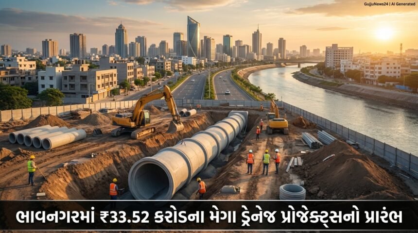 ભાવનગરના શહેરી વિકાસને નવી દિશા: ₹33.52 કરોડના મેગા ડ્રેનેજ પ્રોજેક્ટ્સનો પ્રારંભ, સ્વચ્છ Bhavnagar નું સ્વપ્ન સાકાર થશે