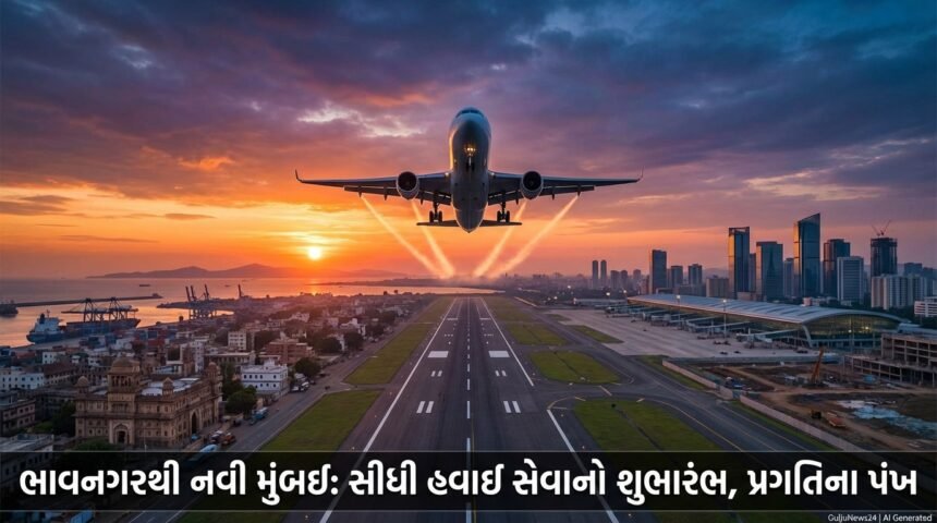 ભાવનગરથી સીધા નવી મુંબઈની ઉડાન: પ્રાદેશિક કનેક્ટિવિટીમાં ક્રાંતિનો પ્રારંભ, સ્થાનિક વિકાસને વેગ (Bhavnagar to Navi Mumbai Direct Flight: Regional Connectivity Boost)
