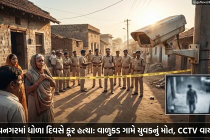 ભાવનગરમાં ધોળા દિવસે ક્રૂર હત્યા: વાળુકડ ગામે યુવકને છરીના ઘા ઝીંકી પતાવાયો, CCTV ફૂટેજ વાયરલ | Bhavnagar Valukad Murder Shocks City