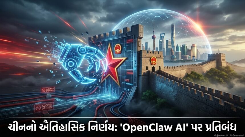 ચીનનો ઐતિહાસિક નિર્ણય: 'OpenClaw AI' સોફ્ટવેર પર પ્રતિબંધ, રાષ્ટ્રીય સુરક્ષા સર્વોપરી!