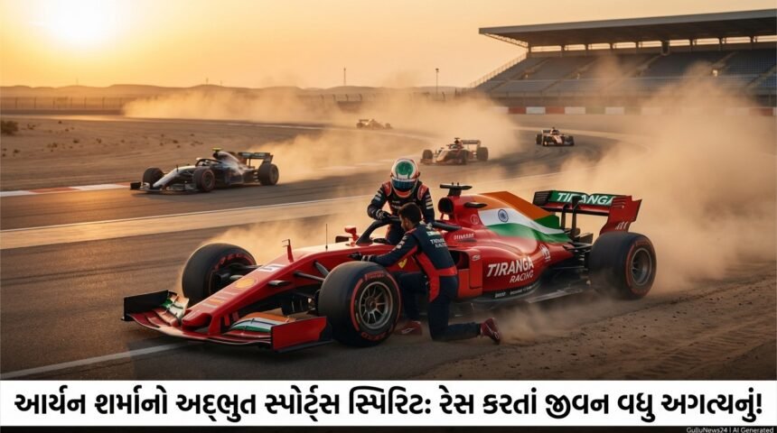 F1: 'રેસ જીતવા કરતાં જીવન બચાવવું વધુ અગત્યનું!' – આર્યન શર્માનો અદ્ભુત સ્પોર્ટ્સ સ્પિરિટ