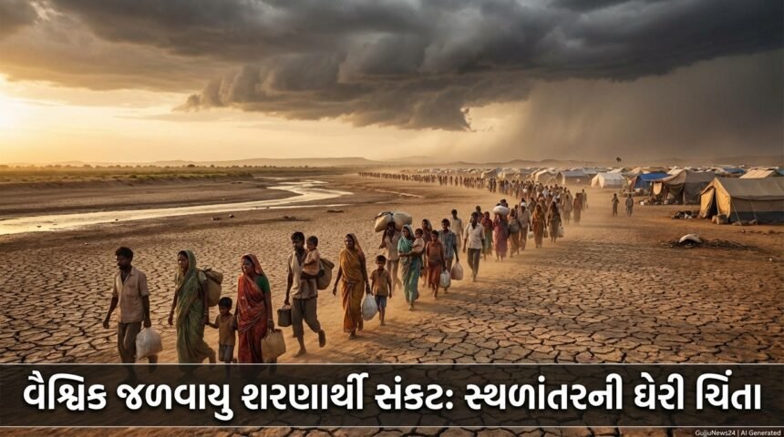 વૈશ્વિક જળવાયુ શરણાર્થી સંકટ 2026: અનિયંત્રિત સ્થળાંતર અને આંતરરાષ્ટ્રીય દબાણની ઘેરી ચિંતા