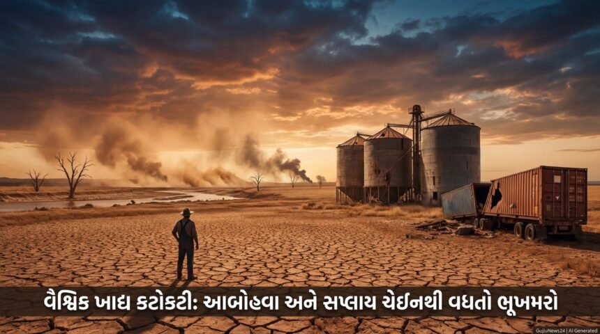 વૈશ્વિક ખાદ્ય કટોકટી: આબોહવા પરિવર્તન અને સપ્લાય ચેઇન ખોરવાતા વિશ્વભરમાં ભૂખમરો વધ્યો (Global Food Crisis: Climate Change & Supply Chain Disruptions)