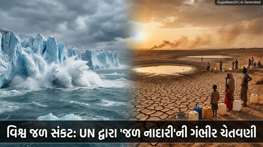 વિશ્વમાં ગ્લેશિયર પીગળવાથી વૈશ્વિક જળ કટોકટી: સંયુક્ત રાષ્ટ્ર દ્વારા 'જળ નાદારી'ની ગંભીર ચેતવણી | Global Water Emergency in World