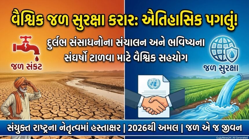 વૈશ્વિક જળ સુરક્ષા કરાર 2026: દુર્લભ સંસાધનોના સંચાલન માટે એક ઐતિહાસિક પગલું! (Global Water Security Accord 2026)
