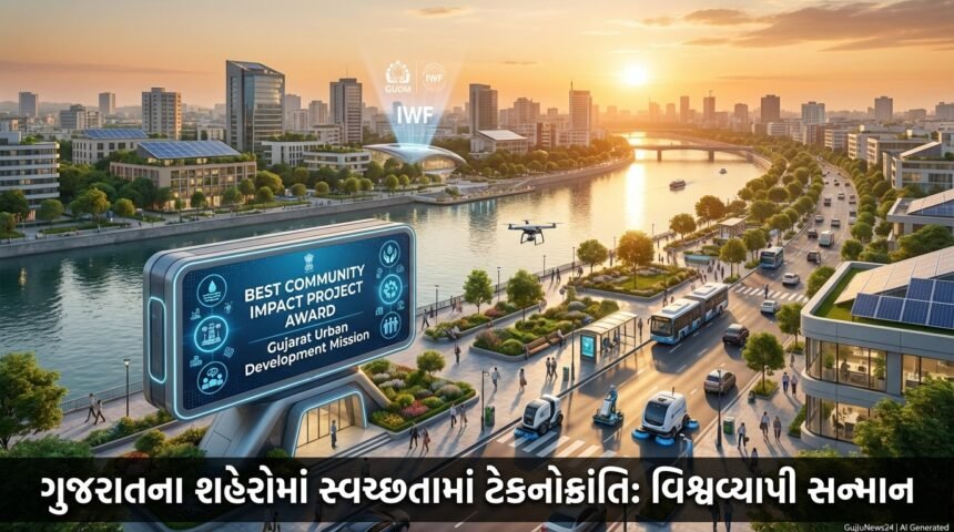 ગુજરાત શહેરી વિકાસ મિશનને 'બેસ્ટ કમ્યુનિટી ઇમ્પેક્ટ પ્રોજેક્ટ' એવોર્ડ: સ્વચ્છતામાં ટેકનોક્રાંતિ!