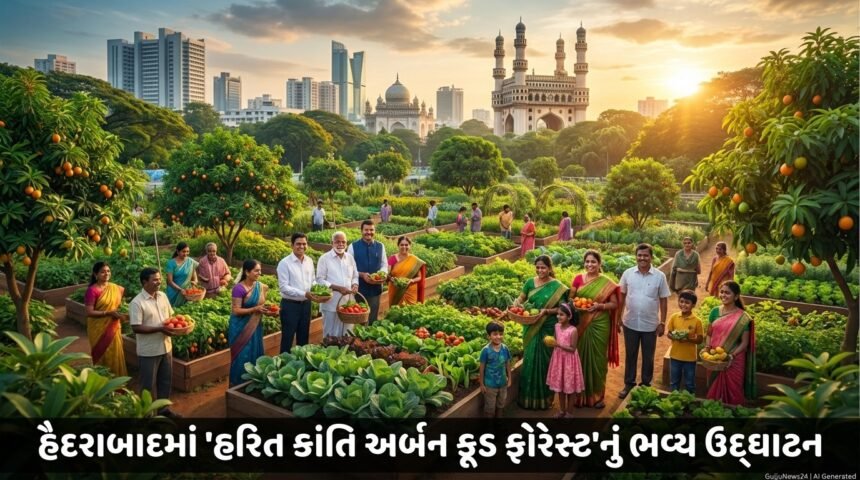 હૈદરાબાદમાં 'હરિત ક્રાંતિ અર્બન ફૂડ ફોરેસ્ટ'નું ભવ્ય ઉદ્ઘાટન: શહેરી ભવિષ્યનું નવું મોડેલ Green Revolution Urban Food Forest