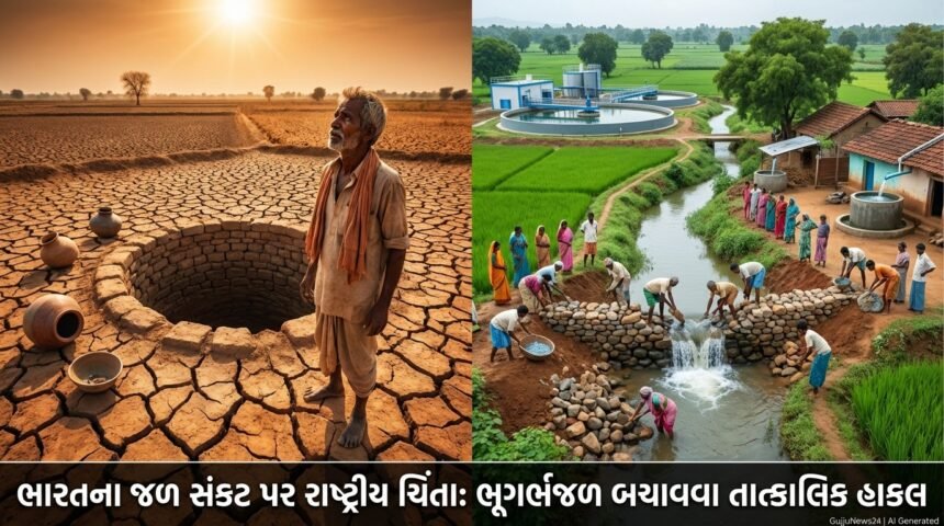 ભારતના જળ સંકટ પર રાષ્ટ્રીય ચિંતા: ભૂગર્ભજળ સંરક્ષણ માટે તાત્કાલિક પગલાંની હાકલ | India Water Crisis, Groundwater Conservation