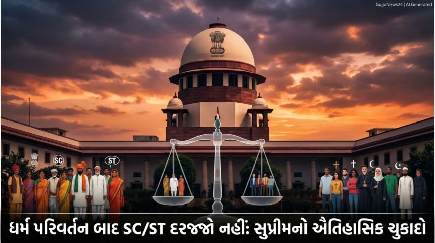સુપ્રીમ કોર્ટનો ઐતિહાસિક ચુકાદો: ધર્મ પરિવર્તન કરનારને SC/STનો દરજ્જો નહીં મળે, ભારતભરમાં વ્યાપક અસર | India's Supreme Court Verdict on SC/ST Status and Religious Conversion