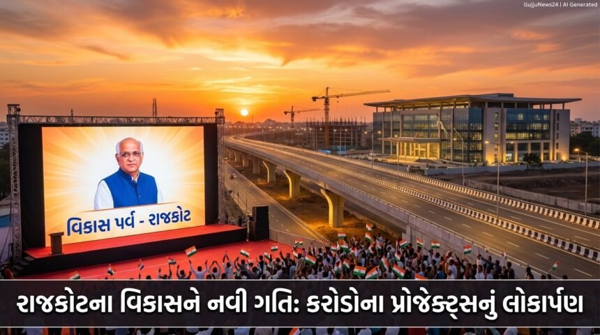 રાજકોટના વિકાસને નવી ગતિ: મુખ્યમંત્રીના હસ્તે કરોડોના પ્રોજેક્ટ્સનું લોકાર્પણ, શહેરમાં Infrastructure Revolution