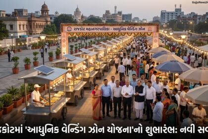 રાજકોટમાં 'આધુનિક વેન્ડિંગ ઝોન યોજના'નો શુભારંભ: સ્વચ્છતા અને વ્યવસ્થા સાથે વેપારીઓને નવી ઓળખ | Rajkot Modern Vending Zones Launch