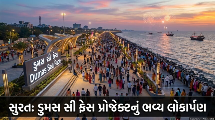સુરત: ડુમસ સી ફેસ પ્રોજેક્ટનું ભવ્ય લોકાર્પણ, શહેરને મળ્યું નવું ગેટવે ટુ ટુરિઝમ | Surat's Dumas Sea Face Inaugurated