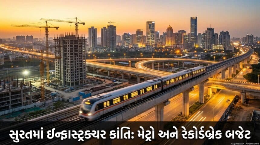 સુરતમાં ઇન્ફ્રાસ્ટ્રક્ચર ક્રાંતિ: મેટ્રો પ્રોજેક્ટ અને રેકોર્ડબ્રેક બજેટ સાથે શહેર 'વર્લ્ડ ક્લાસ' ભવિષ્ય તરફ