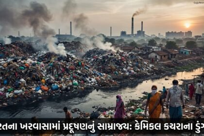 સુરતના સચિન ખરવાસામાં પ્રદૂષણનો રાક્ષસ બેકાબૂ: કેમિકલયુક્ત કચરાના ડુંગરોથી ગ્રામજનોનું જીવન દયનીય, 'Diamond City' ની છબીને કલંક!