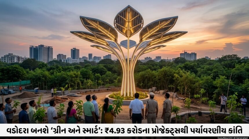 વડોદરા બનશે 'ગ્રીન અને સ્માર્ટ': ₹4.93 કરોડના Solar Tree Project અને નવા Miyawaki Forest થી પર્યાવરણીય ક્રાંતિ
