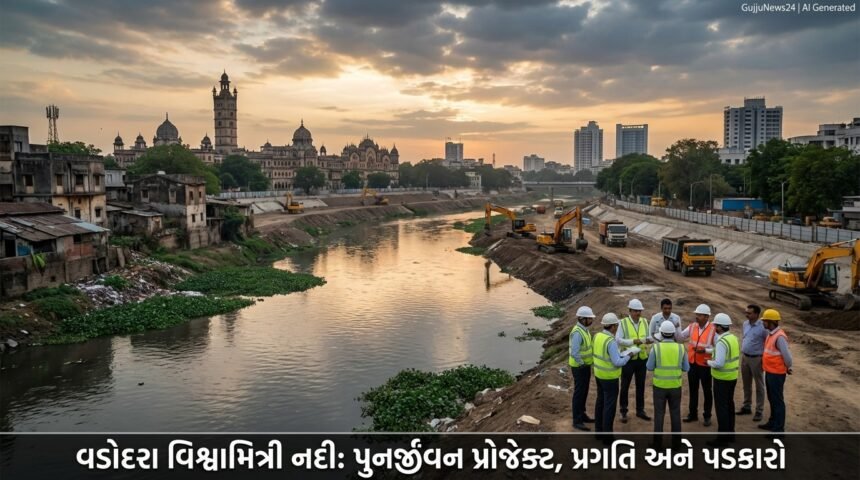 વડોદરા: વિશ્વામિત્રી નદી પુનર્જીવન પ્રોજેક્ટમાં પ્રગતિ અને પડકારો, Expert Panel ના અહેવાલ બાદ નવી ચર્ચાઓ | Vadodara Vishwamitri River Rejuvenation