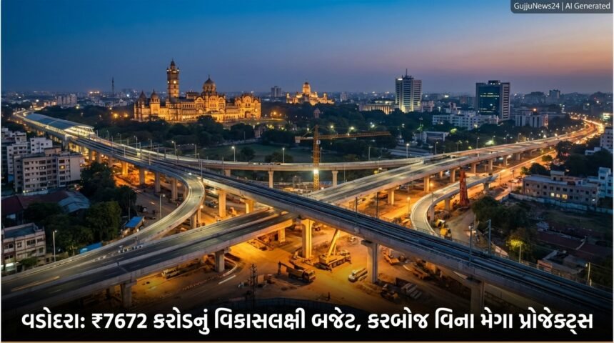 વડોદરાનું ₹7672 કરોડનું વિકાસલક્ષી બજેટ: નાગરિકો પર કરબોજ વિના, ચૂંટણી પૂર્વે શહેરને મળશે મેગા પ્રોજેક્ટ્સ | Vadodara Development Budget