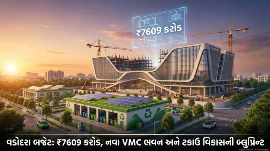 વડોદરા: ₹7609 કરોડનું બજેટ, નવા VMC Headquarters અને ટકાઉ Solid Waste Management સાથે 'Sanskar Nagari' ના વિકાસની નવી બ્લુપ્રિન્ટ