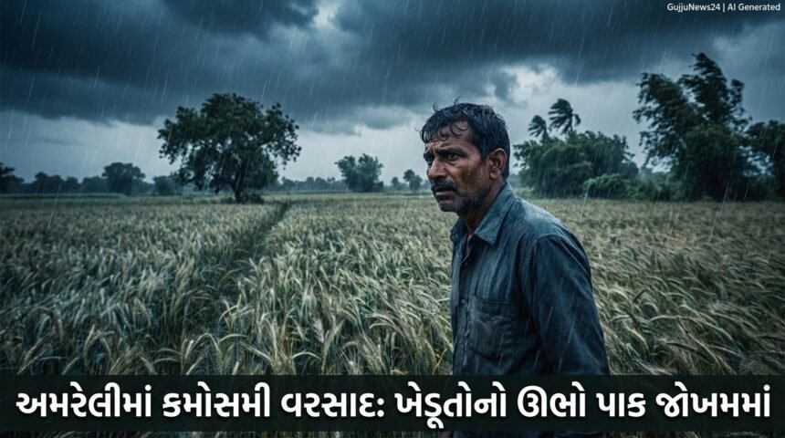 અમરેલીમાં કમોસમી વરસાદ અને વાવાઝોડાનું સંકટ: ઊભા પાક પર ચિંતાના વાદળો | Amreli Unseasonal Rain Alert