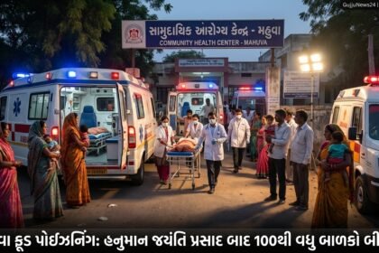 ભાવનગર જિલ્લાના મહુવામાં ભયાવહ ફૂડ પોઈઝનિંગ: હનુમાન જયંતિના મહાપ્રસાદ બાદ 100થી વધુ બાળકો ઝપટમાં, આરોગ્ય તંત્ર દોડતું થયું | Bhavnagar Mahuva Food Poisoning Crisis