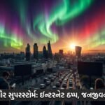 વિશ્વભરમાં વિનાશક સૌર સુપરસ્ટોર્મ: ઇન્ટરનેટ અને સંચાર સેવાઓ ઠપ્પ, જનજીવન અસ્તવ્યસ્ત | Global Solar Superstorm Hits World