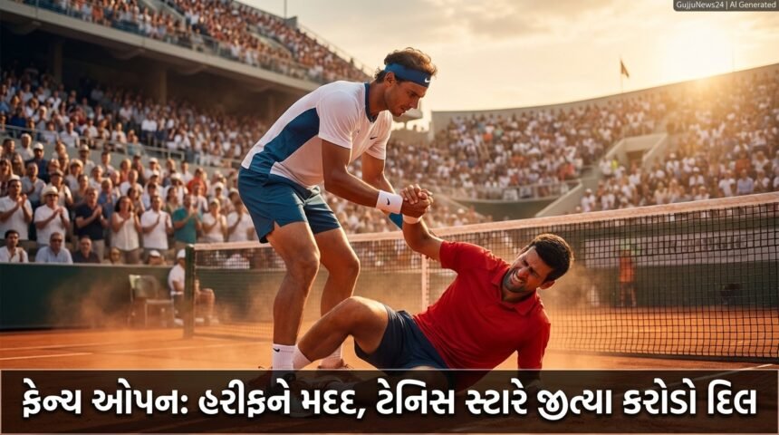 ગ્રાન્ડ સ્લેમમાં અદ્ભુત સ્પોર્ટ્સ સ્પિરિટ: ઈજાગ્રસ્ત હરીફને મદદ કરીને દિગ્ગજ ટેનિસ સ્ટારે જીત્યા કરોડો દિલ | Grand Slam Sports Spirit