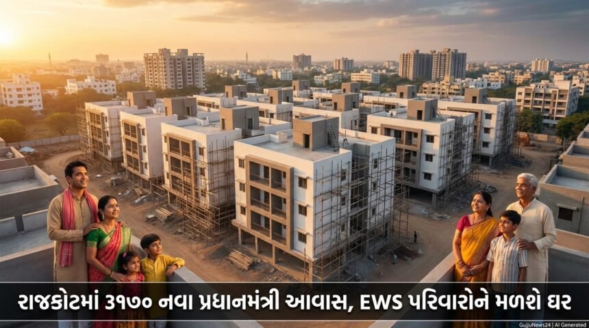 રાજકોટમાં ૩૧૭૦ નવા પ્રધાનમંત્રી આવાસ, EWS પરિવારોને મળશે પોતાનું ઘર: RMC દ્વારા ટેન્ડર પ્રસિદ્ધ (Rajkot PMAY 2.0 Housing)