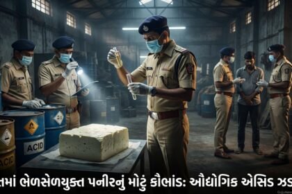 સુરતમાં ભેળસેળયુક્ત પનીરનું મોટું કૌભાંડ ઝડપાયું: ઔદ્યોગિક એસિડના અવશેષો મળતા આરોગ્ય જોખમમાં | Surat Adulterated Paneer Scam Unveiled