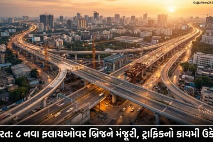 સુરતમાં ટ્રાફિક સમસ્યાનો કાયમી ઉકેલ: ૮ નવા ફ્લાયઓવર બ્રિજને અંતિમ મંજૂરી, વરાછાને મળશે વિશેષ લાભ | Surat New Flyover Projects Approved