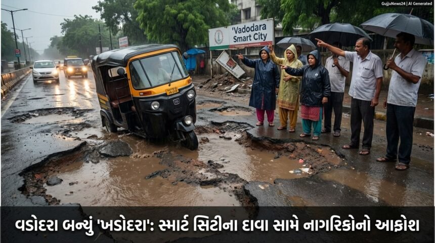 વડોદરાના રસ્તાઓ બન્યા 'ખડોદરા': સ્માર્ટ સિટીના દાવાઓ અને ચૂંટણી પહેલા નાગરિકોનો આક્રોશ | Vadodara Roads Crisis 2026